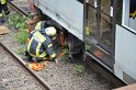 Unfall zwischen zwei KVB Bahnen Koeln Hoehenhaus Im Weidenbruch P327